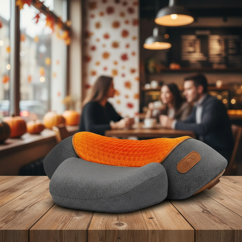 Electric Massager Cervical Pillow Hot Compress Vibration Massage Neck Traction Relax Sleeping Memory Foam Pillow Spine Support